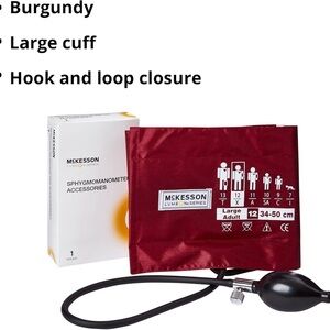McKesson Burgundy Blood Pressure Cuff
